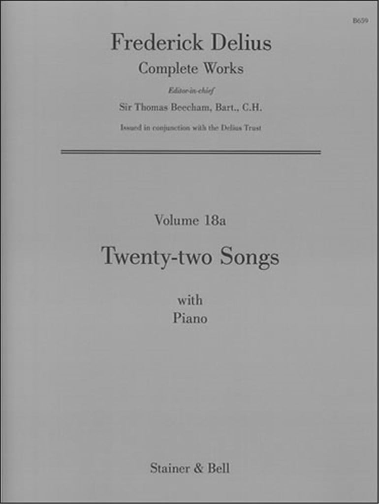 Twenty-Two Songs With Piano